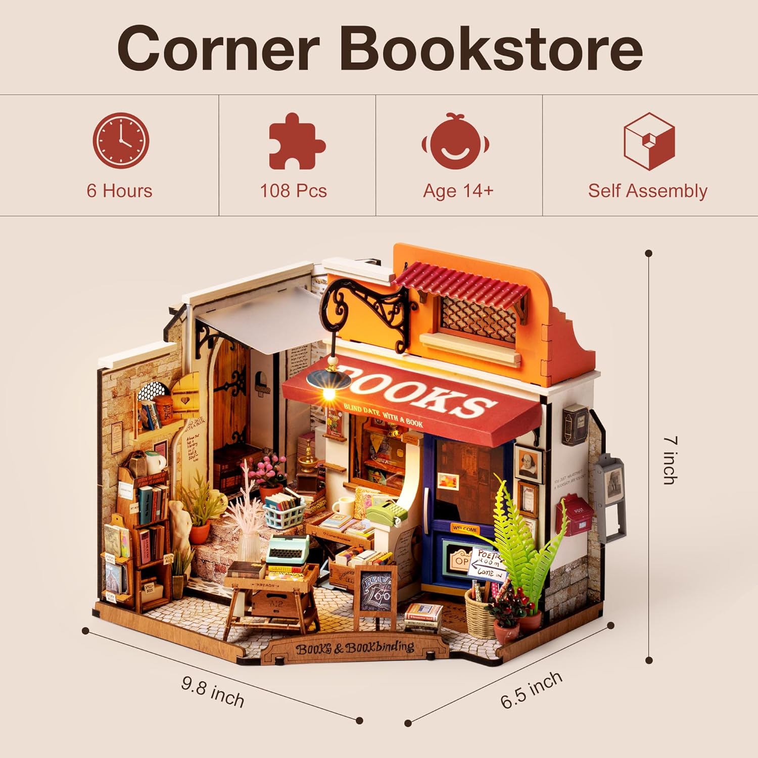 3D Corner Bookstore