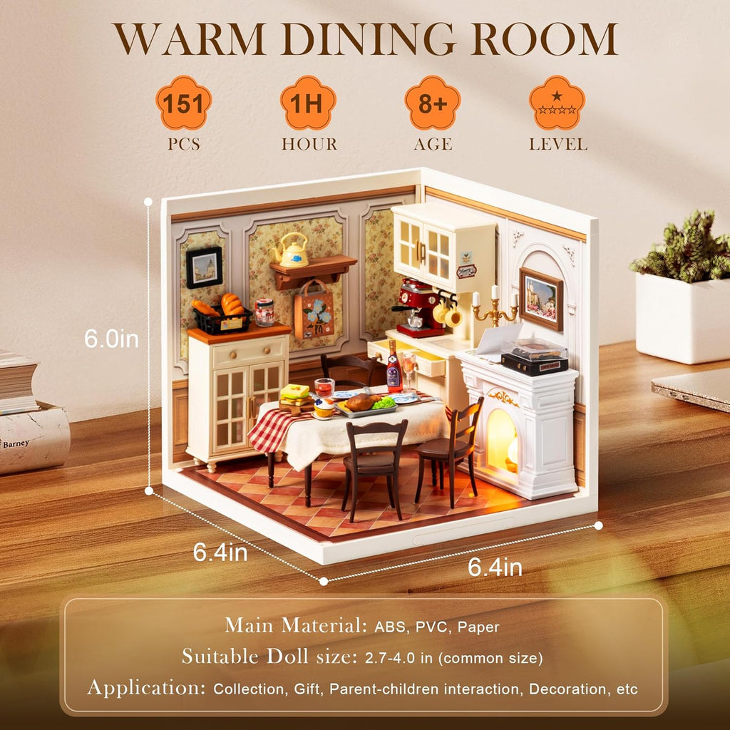 3D Warm Dining Room